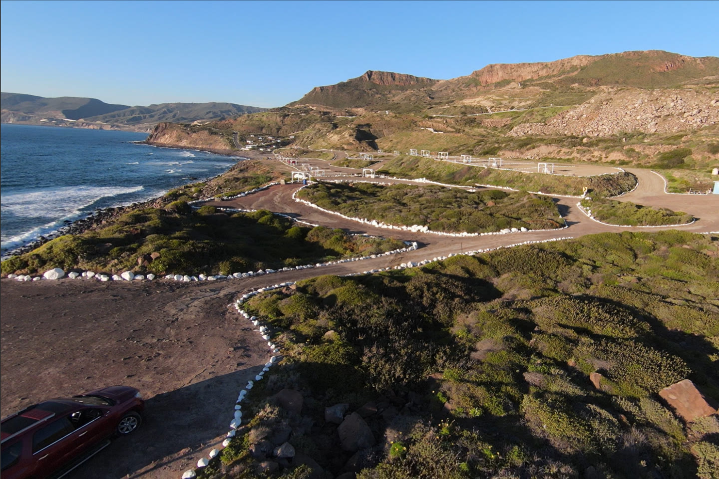 Costa y recorrido aéreo